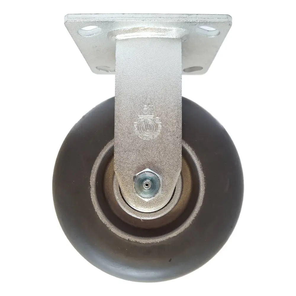 6" X 2" Dura Cushion Wheel Rigid Caster - 350 Lbs. Capacity 1