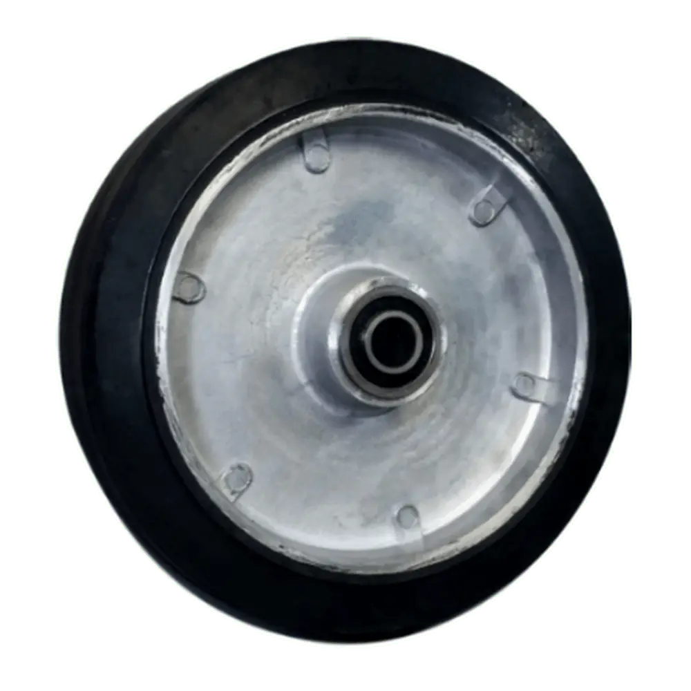 8" X 1-5/8" Mold-On Rubber Aluminum Wheel (Offset Hub)  - 500 Lbs. Cap. 1