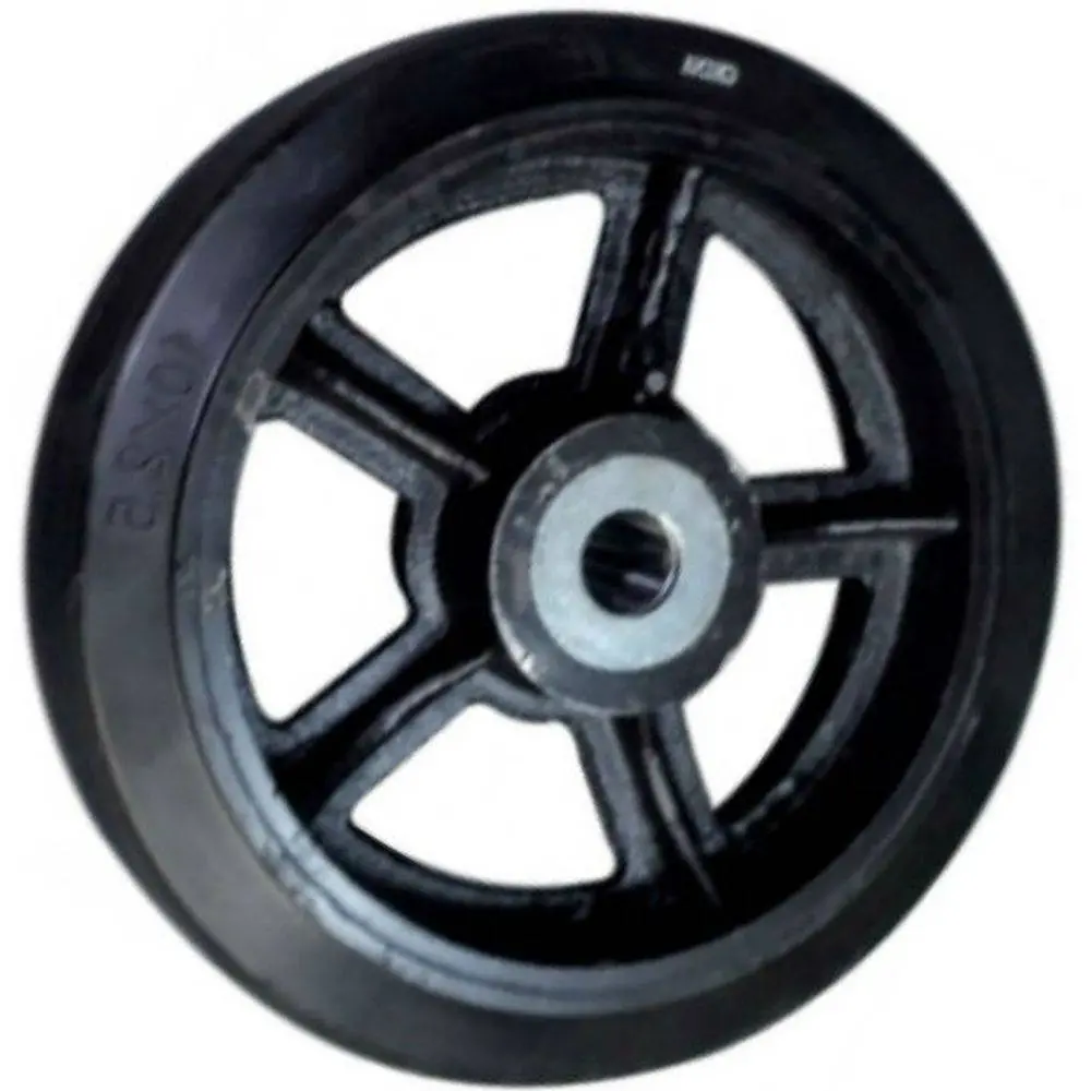 12" X 3" Mold-On Rubber Cast Iron Wheel -1300 Lbs. Capacity 1