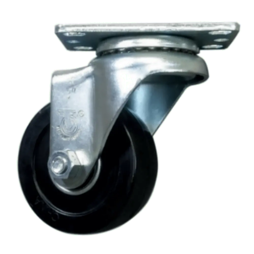 3" X 1-1/4" Hard Rubber Wheel Swivel Caster - 300 Lbs. Capacity 1