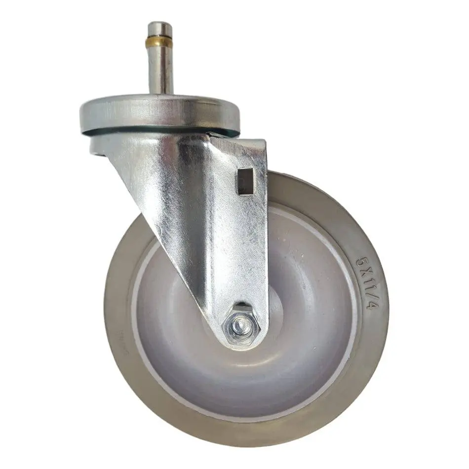 5" X 1-1/4" Nomadic Wheel Swivel Grip Ring Stem Caster (7/16") - 325 Lbs. Cap. 1