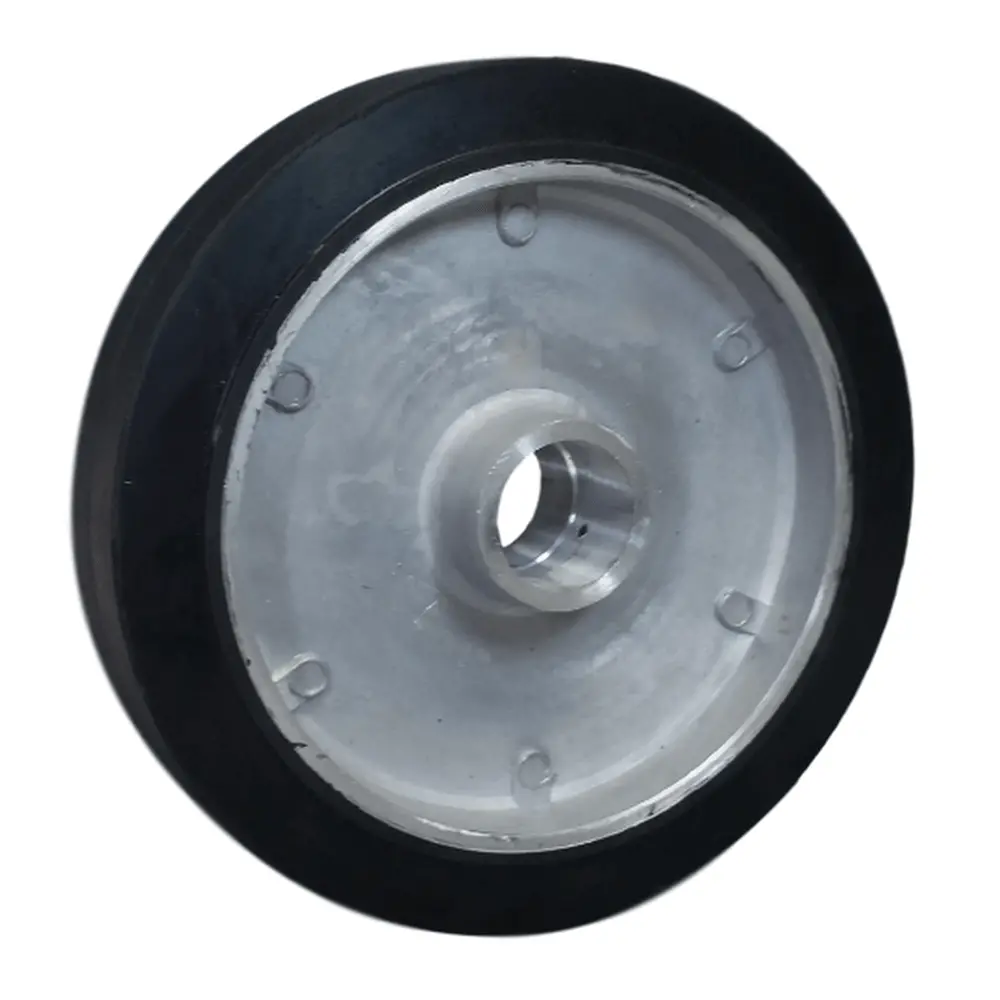 8" X 1-5/8" Mold-On Rubber Aluminum Wheel (Offset Hub) - 500 Lbs. Cap. 2