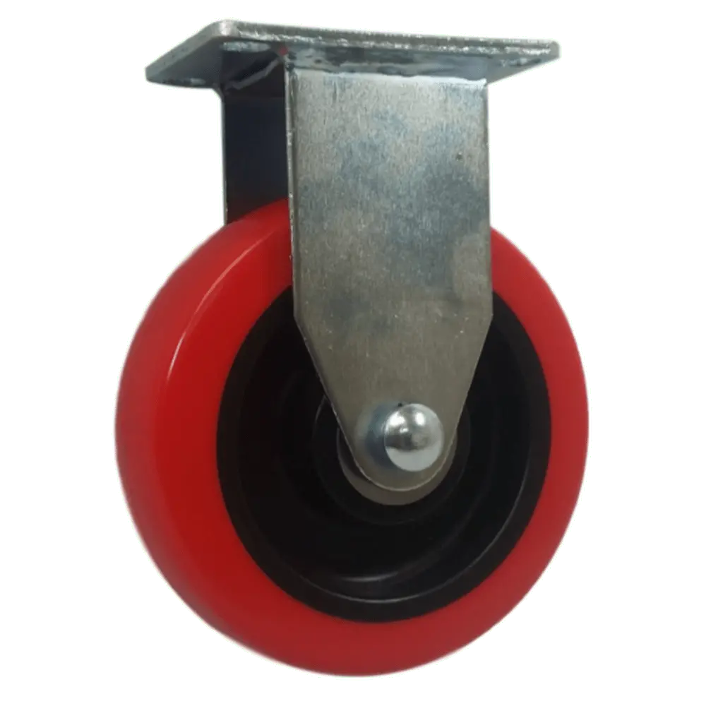 5" X 1-1/4" Poly-Pro Wheel Rigid Caster - 350 Lbs. Capacity 1