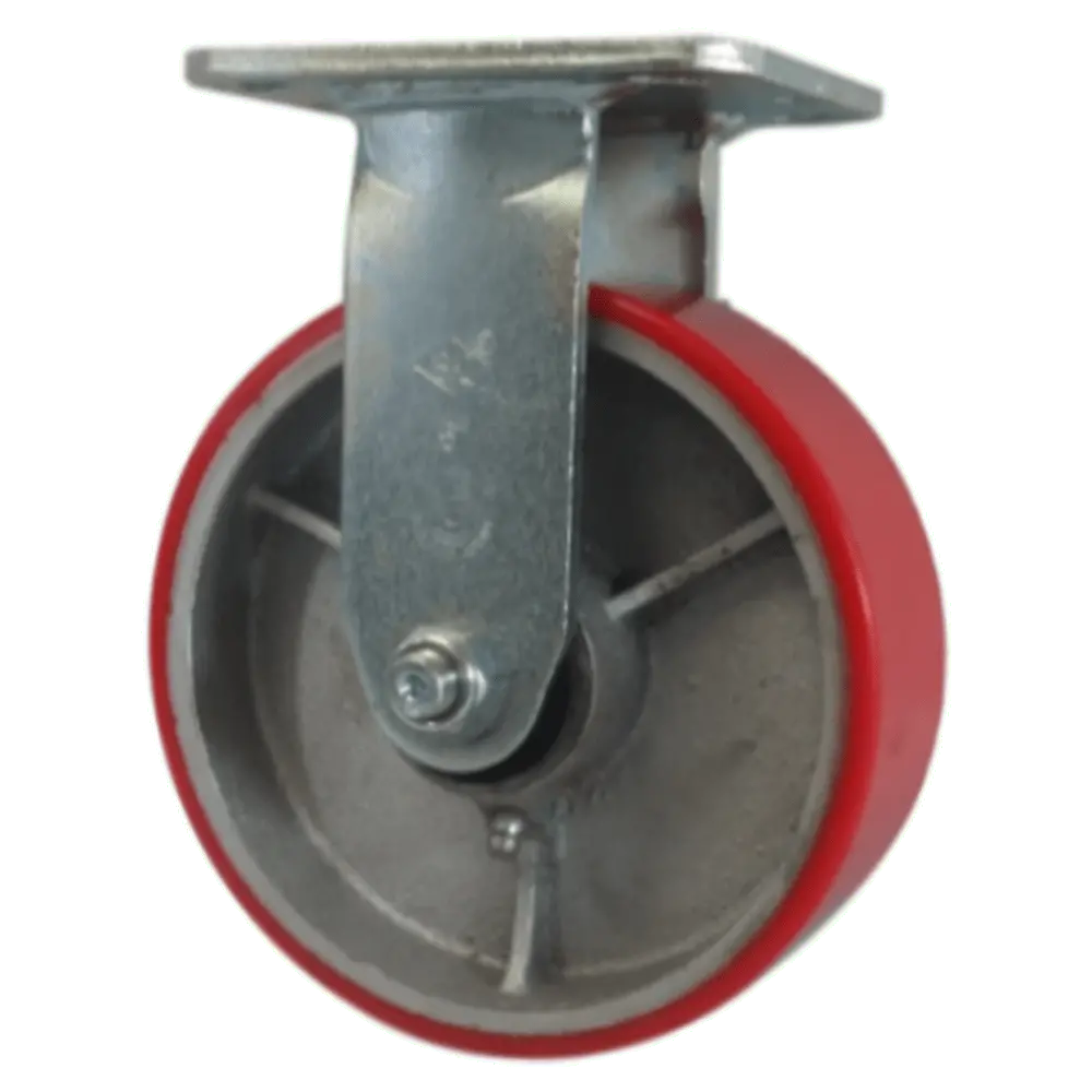 6" X 2" Polyon Cast Wheel Rigid Caster - 1200 Lbs. Capacity 1