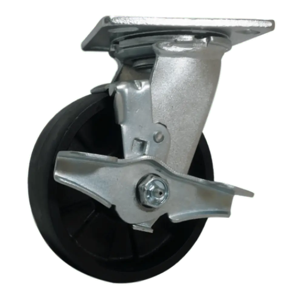 5" X 2" Maxrok Wheel Swivel Caster W/ Top Lock Brake - 1000 Lbs. Capacity 1