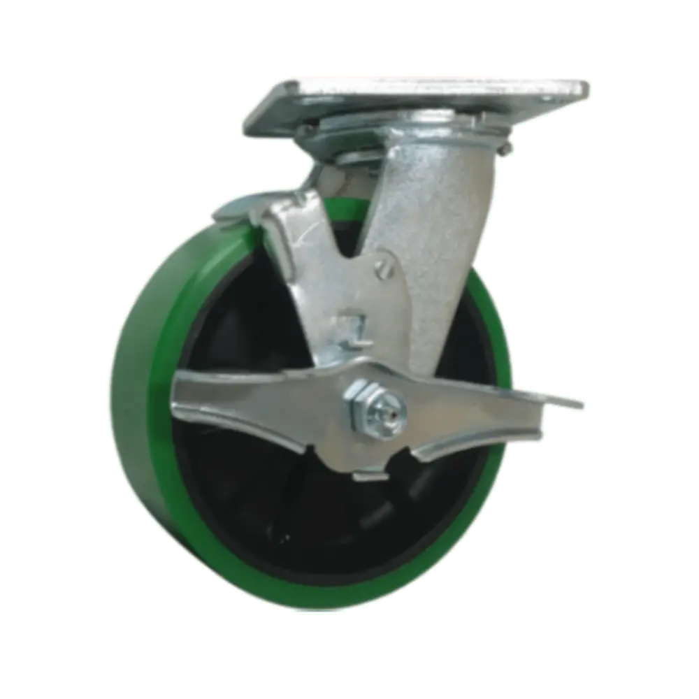 5" X 2" Polyon Maxrok Swivel Caster W/ Top Lock Brake - 1000 Lbs. Cap. 1