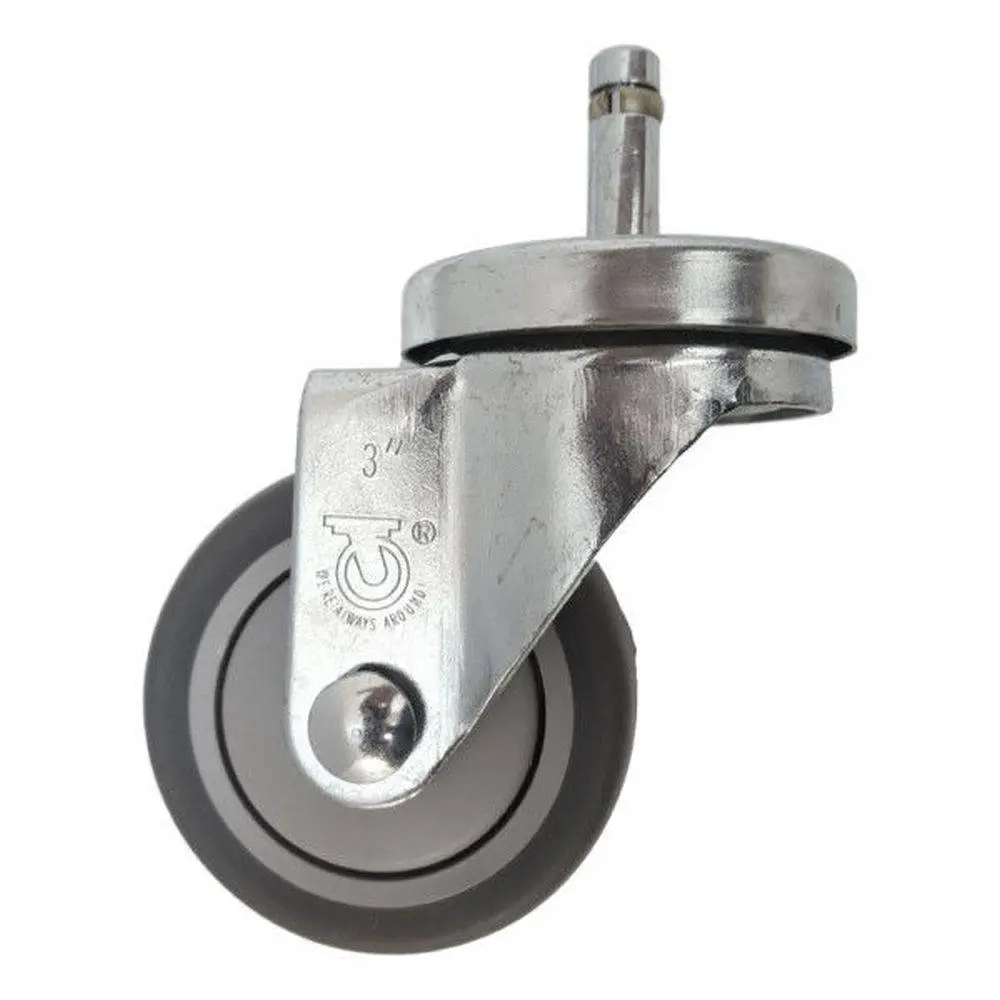 3" X 1-1/4" Thermo-Pro Wheel Swivel Grip Ring Stem Caster - 210 Lbs. Capacity 1