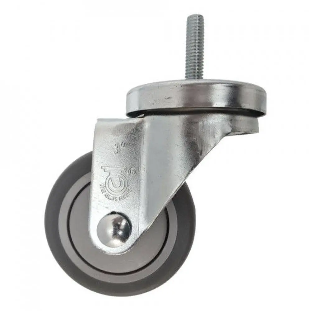 3" X 1-1/4" Thermo-Pro Wheel Threaded Swivel Stem Caster (3/8") - 210 Lbs. Cap. 1