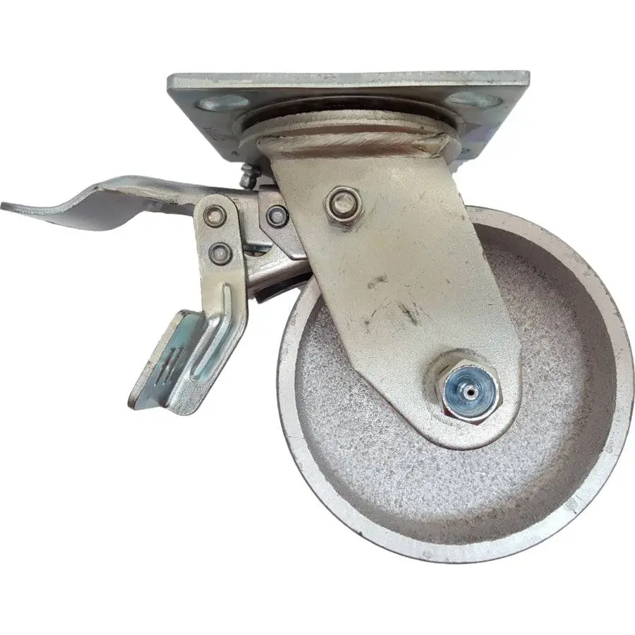 5" X 2" Semi-Steel Wheel Swivel Caster W/ Total Lock Brake - 1000 Lbs. Cap. 1