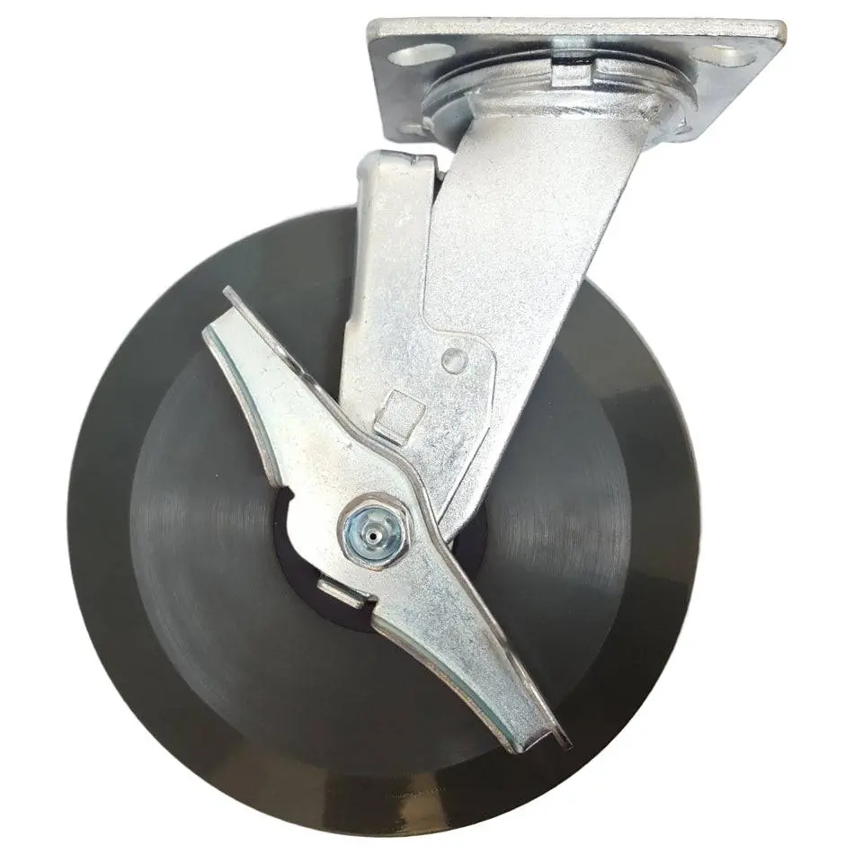 8" X 2" Ergolastomer Wheel Swivel Caster - 1250 Lbs. Capacity 1