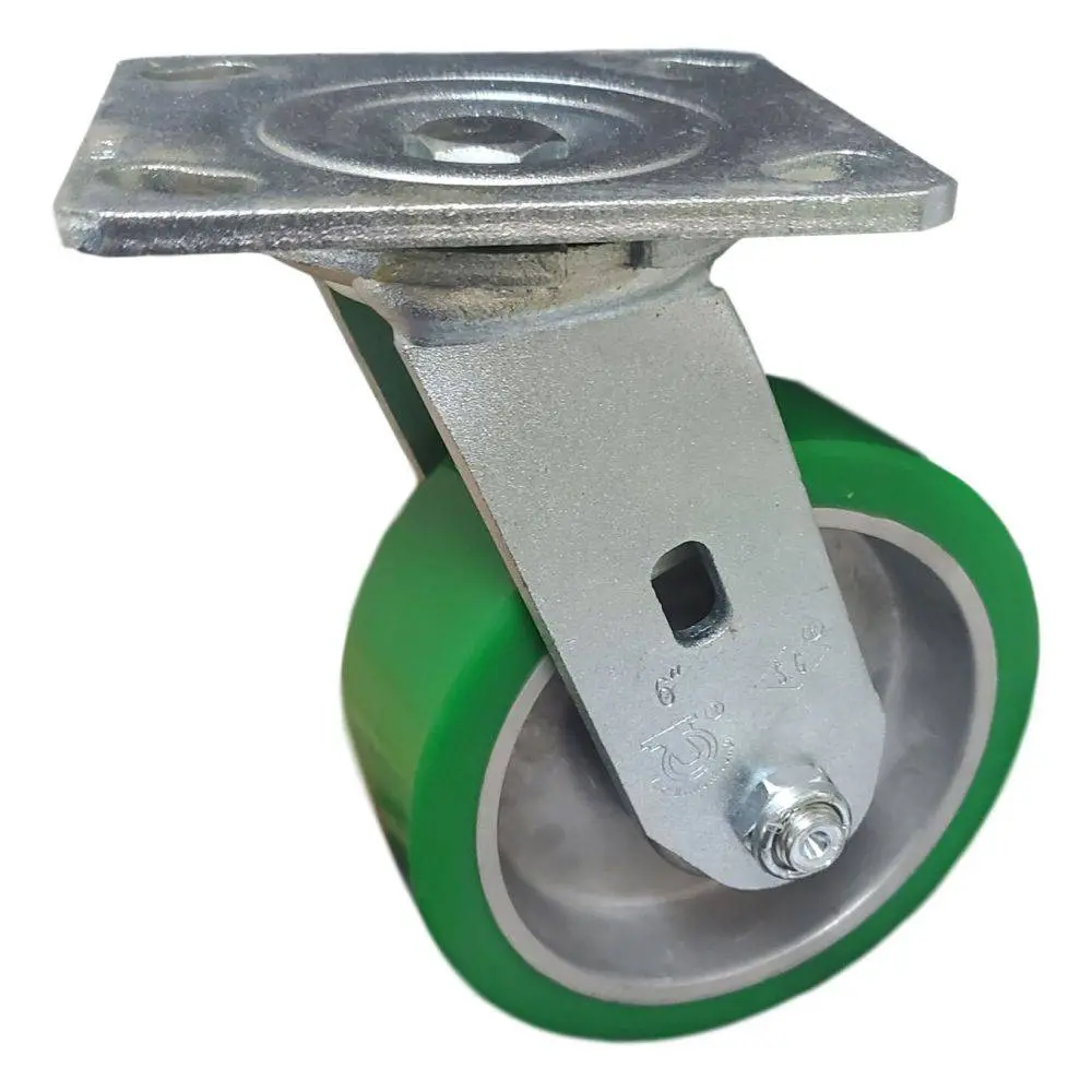 6" X 2" Polyon Aluminum Wheel Swivel Caster - 1200 Lbs. Capacity 1