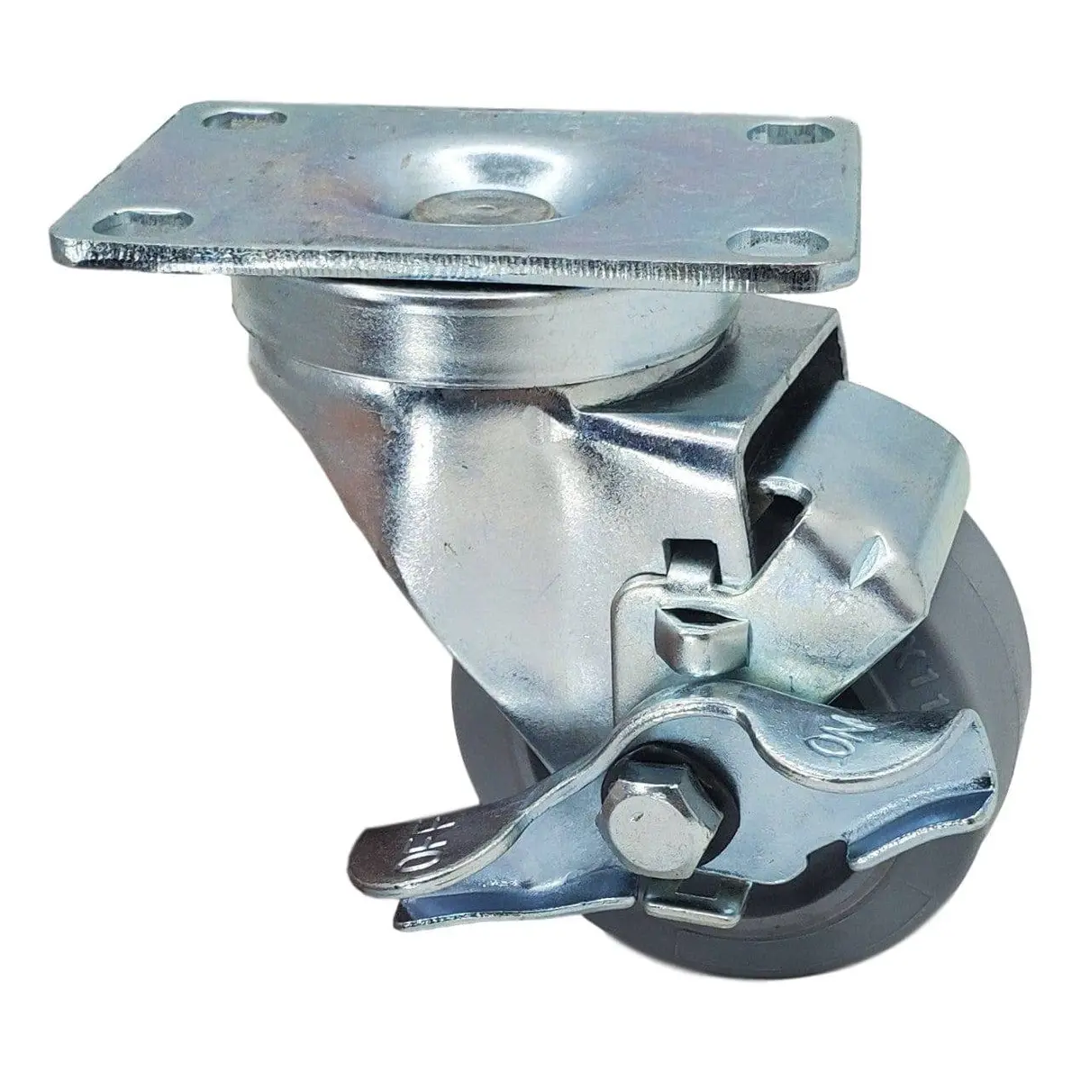 3" X 1-1/4" Nomadic Wheel Swivel Caster W/ Top-Lock Brake - 300 Lbs. Capacity 1