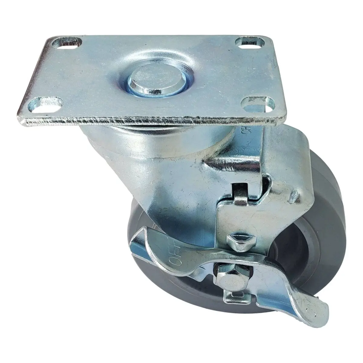 4" X 1-1/4" Nomadic Wheel Swivel Caster W/ Top Lock Brake - 300 Lbs. Capacity 2