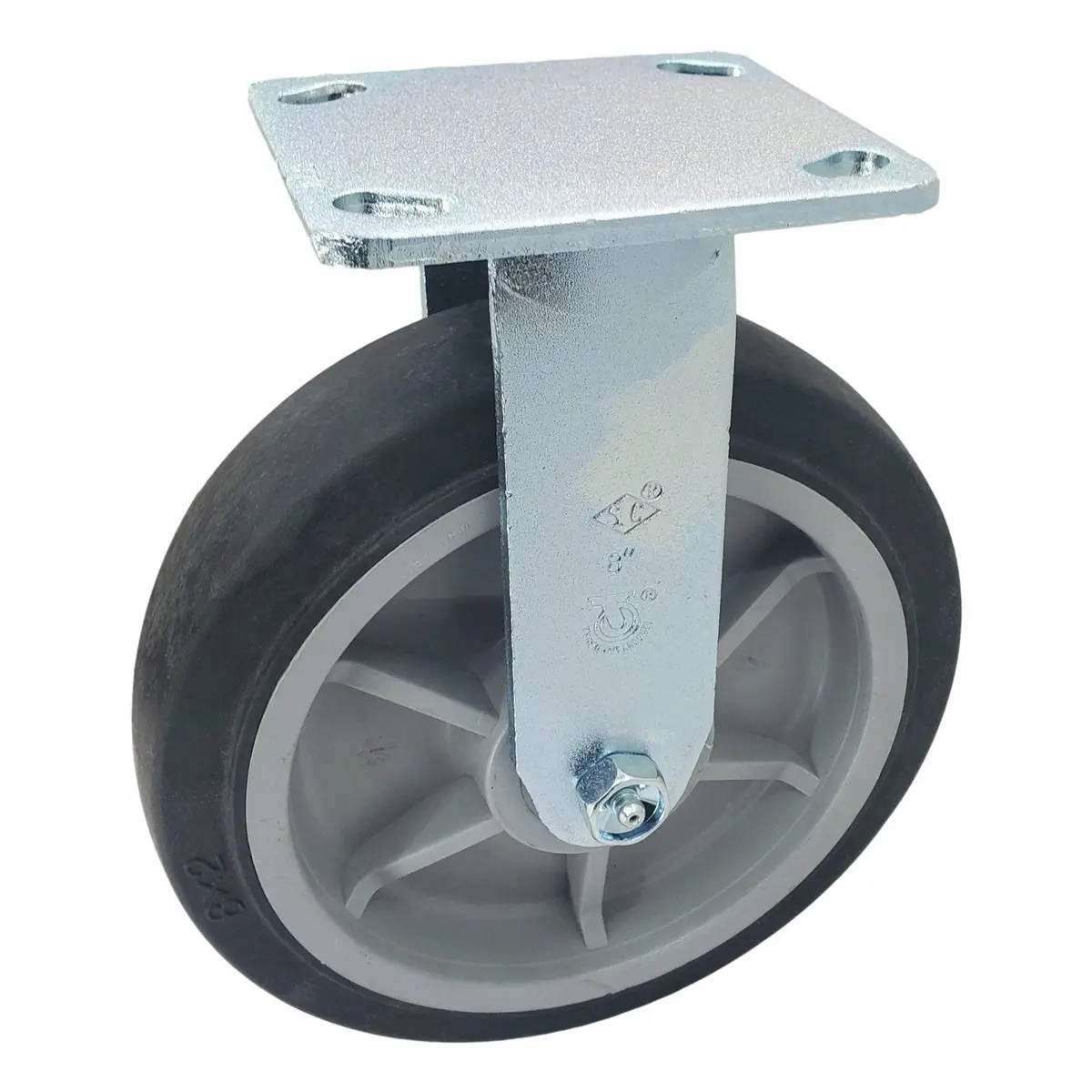 8" X 2" Nomadic Wheel Rigid Caster - 700 Lbs. Capacity 1