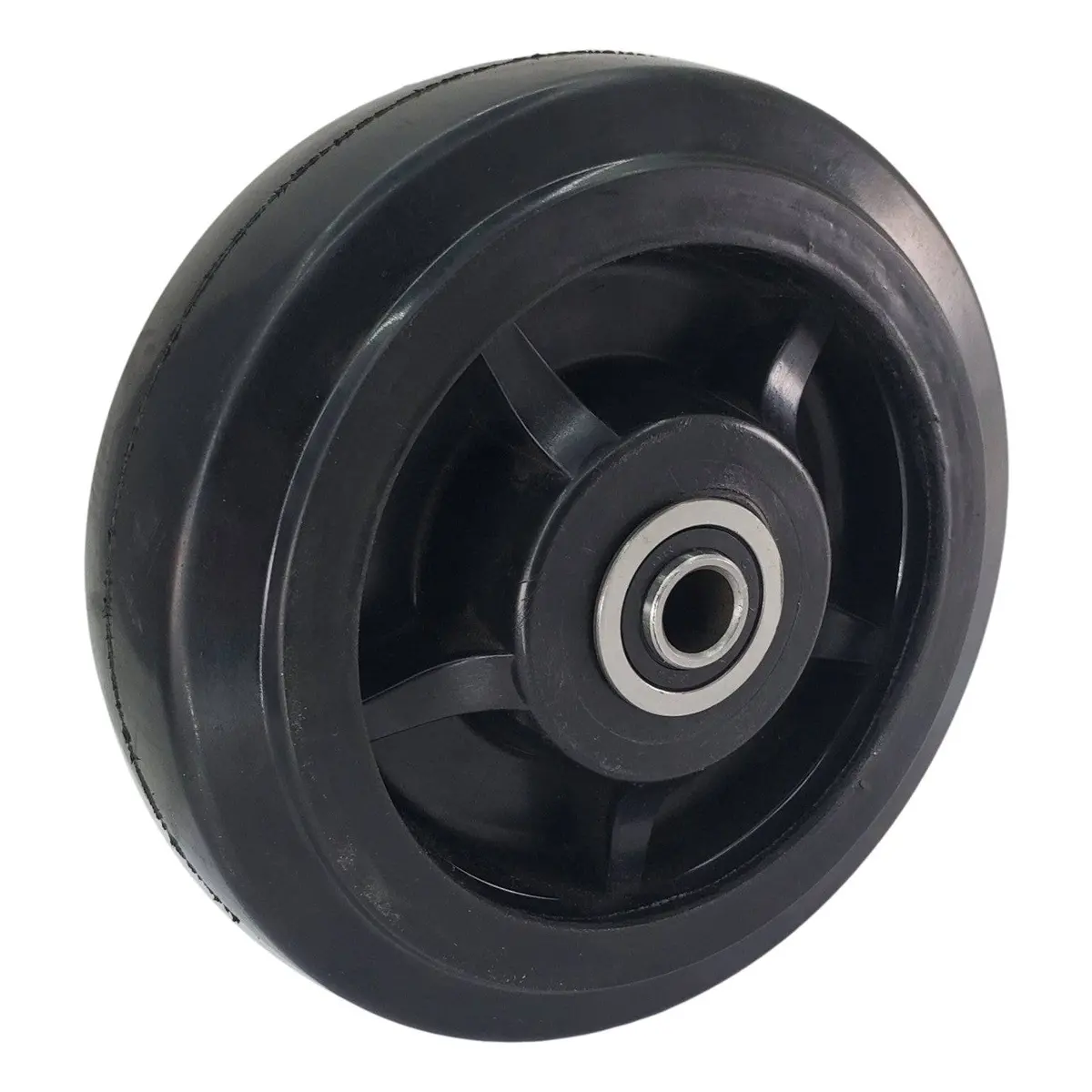 6" X 2" Rubber On Nylon Wheel - 550 Lbs. Capacity 1