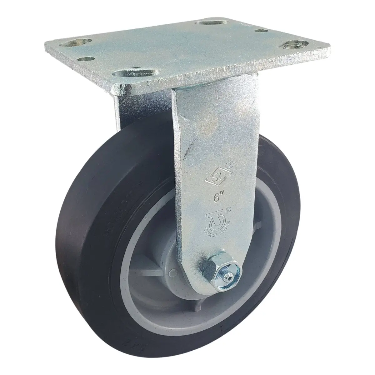 6" X 2" Nomadic Wheel Rigid Caster - 600 Lbs. Capacity 1