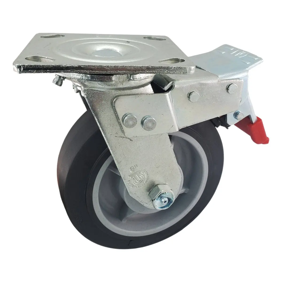 6" X 2" Nomadic Wheel Swivel Caster W/ Total Lock Brake - 600 Lbs. Capacity 2