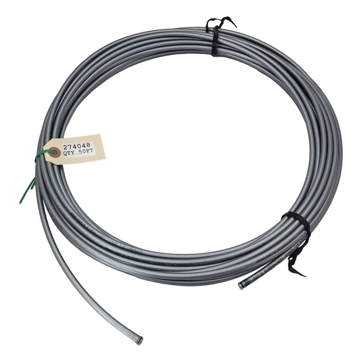 50' Grease Filled Tubing 1/4In Od Gray 1