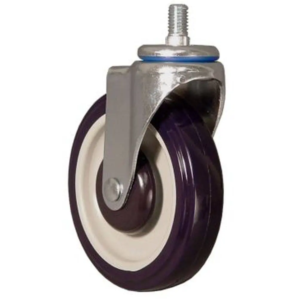 5" X 1-1/4" Poly-Pro Shopping Cart Swivel Stem Caster (1/2") - 250 Lbs. Cap. 1