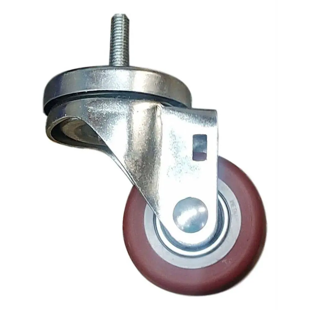 2-1/2" X 1-1/4" Poly-Pro Wheel Threaded Swivel Stem Caster - 250 Lbs. Capacity 1