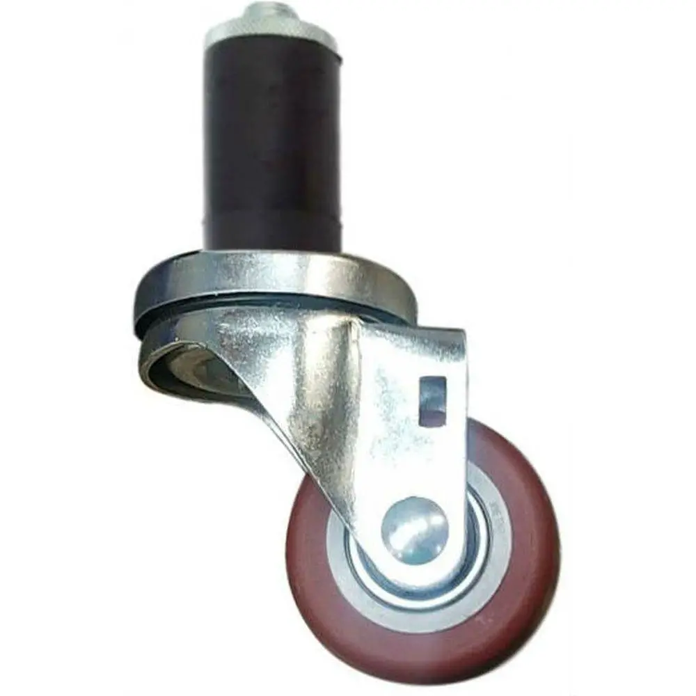 2-1/2" X 1-1/4" Poly-Pro Threaded Swivel Stem Caster, Exp. Adapter,250# Cap 1