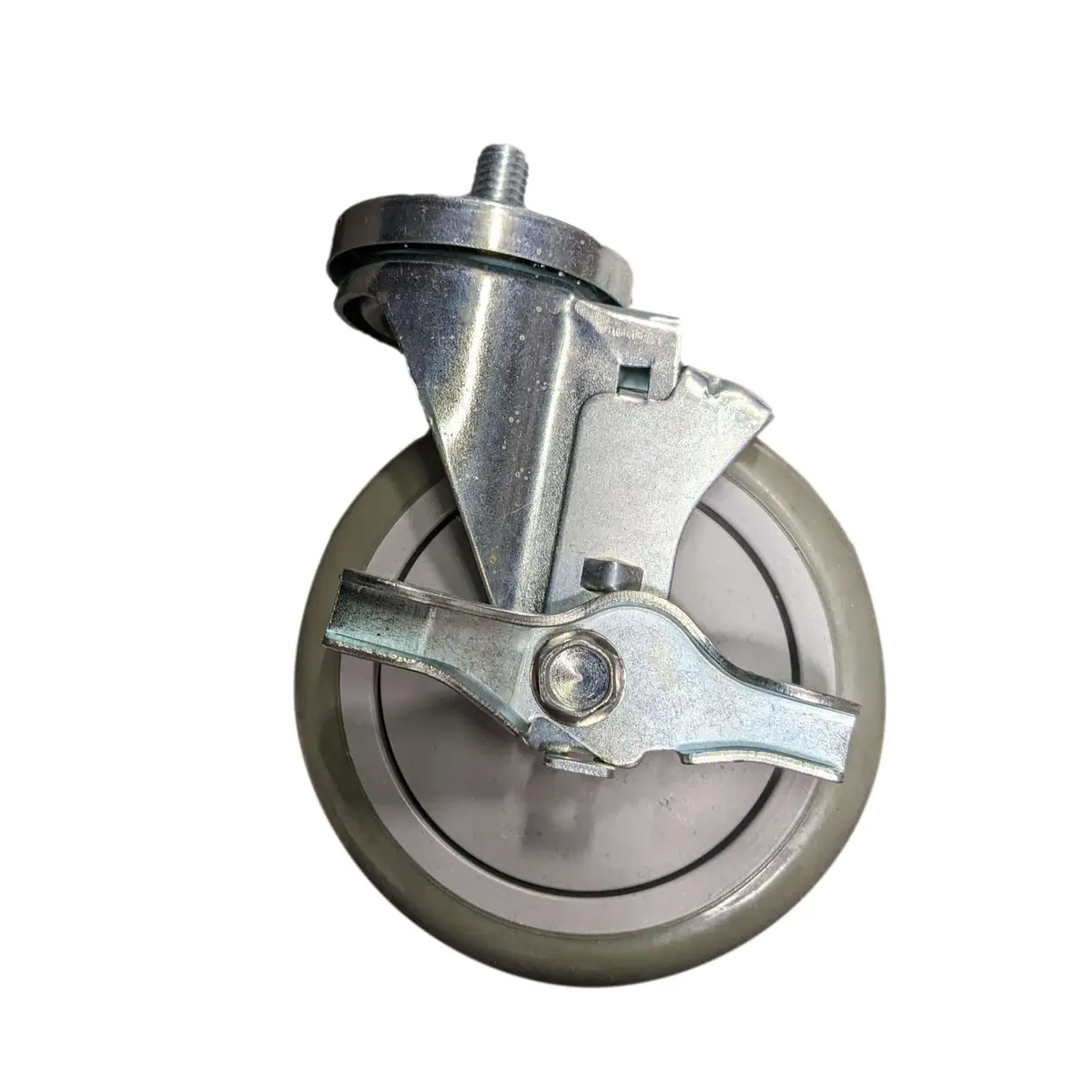 5" X 1-1/4" Poly-Pro Threaded Swivel Stem Caster - 350 Lb. Cap 1