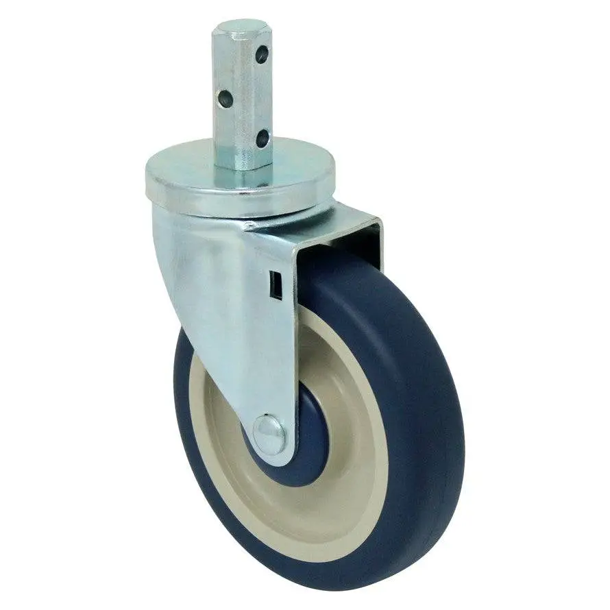 5" X 1-1/4" Poly-Pro Wheel Square Swivel Stem Caster - 350 Lbs. Capacity 1