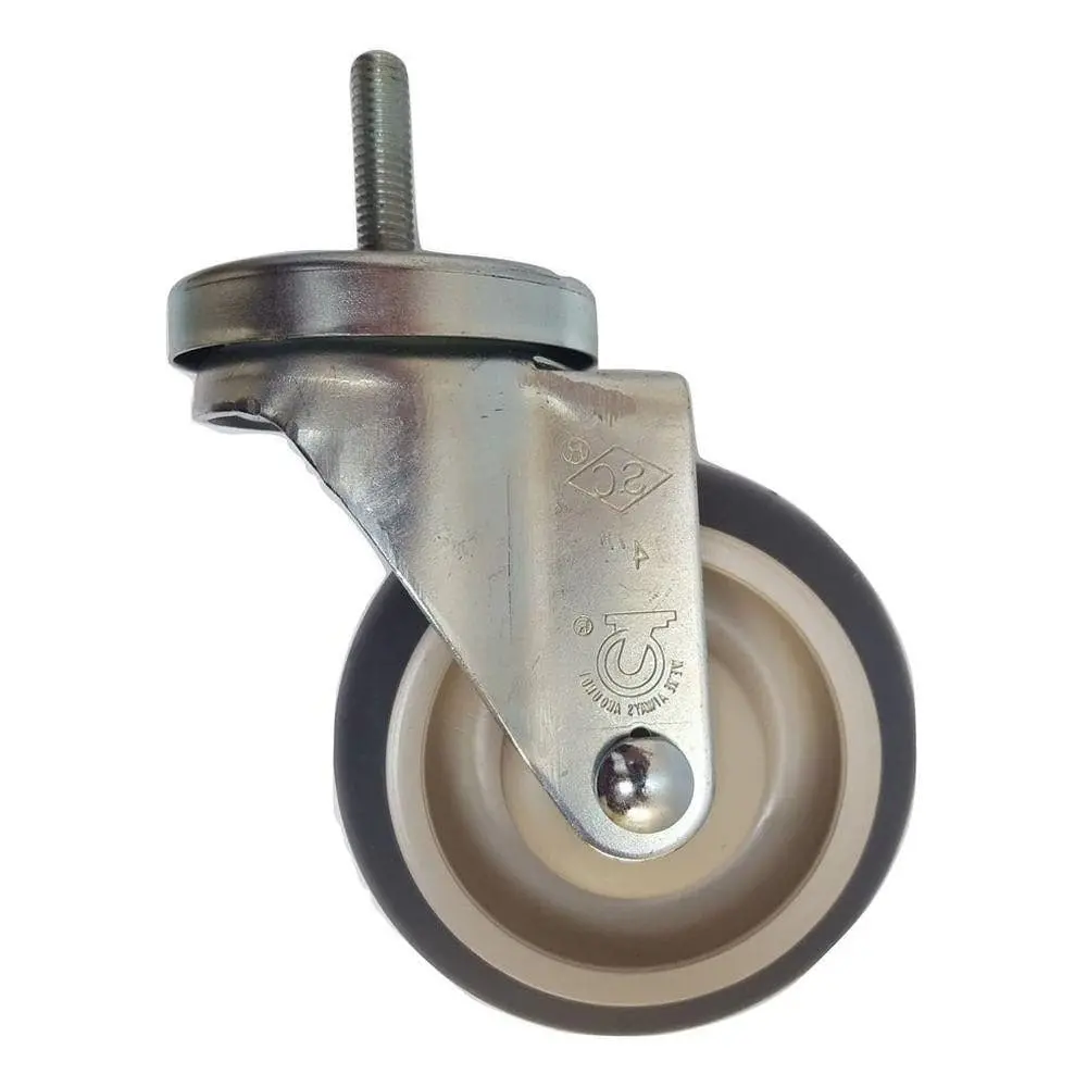 4" X 1-1/4" Thermo-Pro Wheel Threaded Swivel Stem Caster - 250 Lbs. Cap. 1