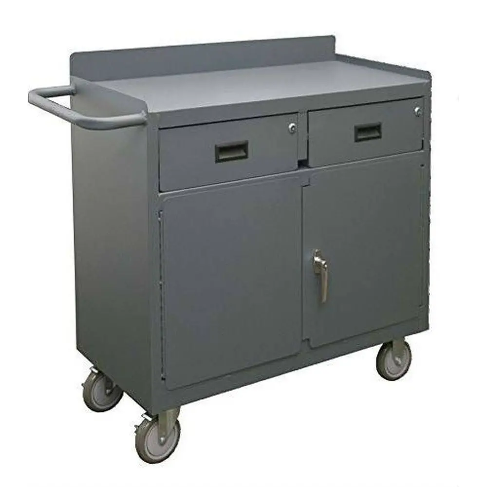 Mobile Bench Cabinet W/ Two Drawers 1