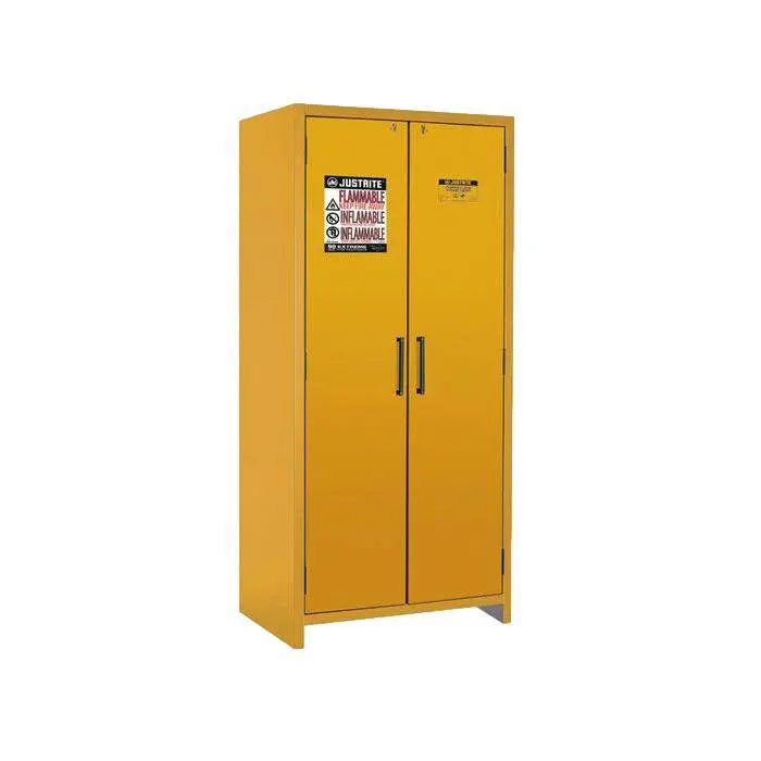 En Flammable Safety Cabinet 90-Minute 30 Gal. 2 Hybrid Close Doors 1