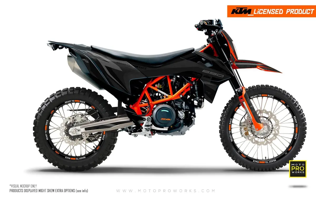 Ktm 690 Enduro R Graphics - "Torque Reloaded" (Black) 1