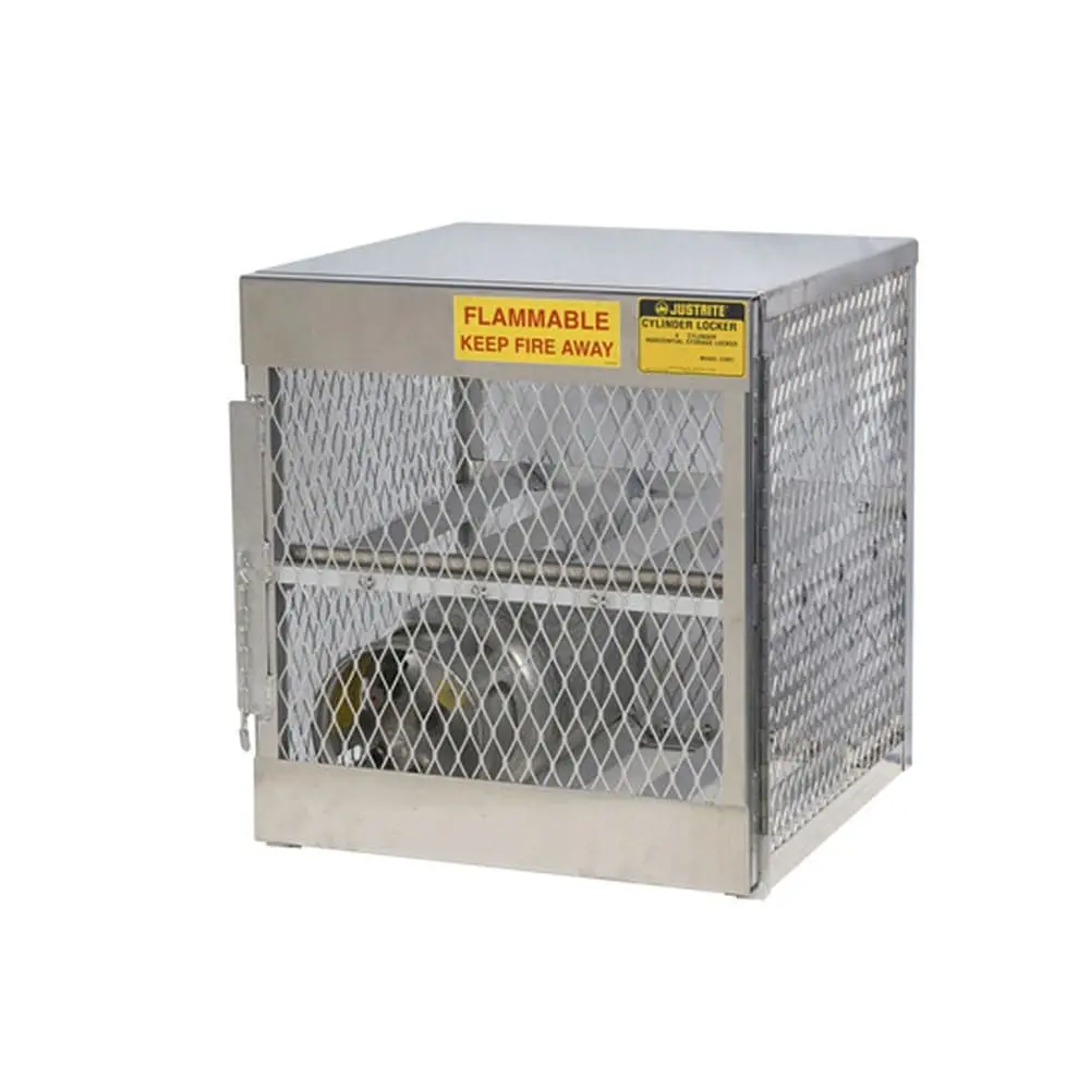 Cylinder Locker For Safe Storage Of 4 Horizontal 20 Or 33-Lb. Lpg Cyl. 1