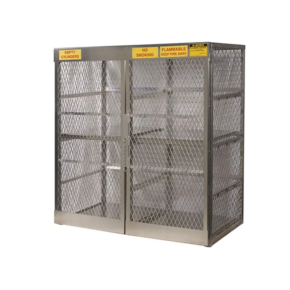Cylinder Locker For Safe Storage Of 16 Vertical 33-Lb. Lpg Cylinders 1