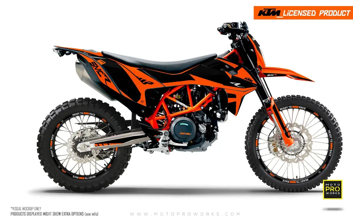 Ktm 690 Enduro Graphics - "Swift" (Orange) 1