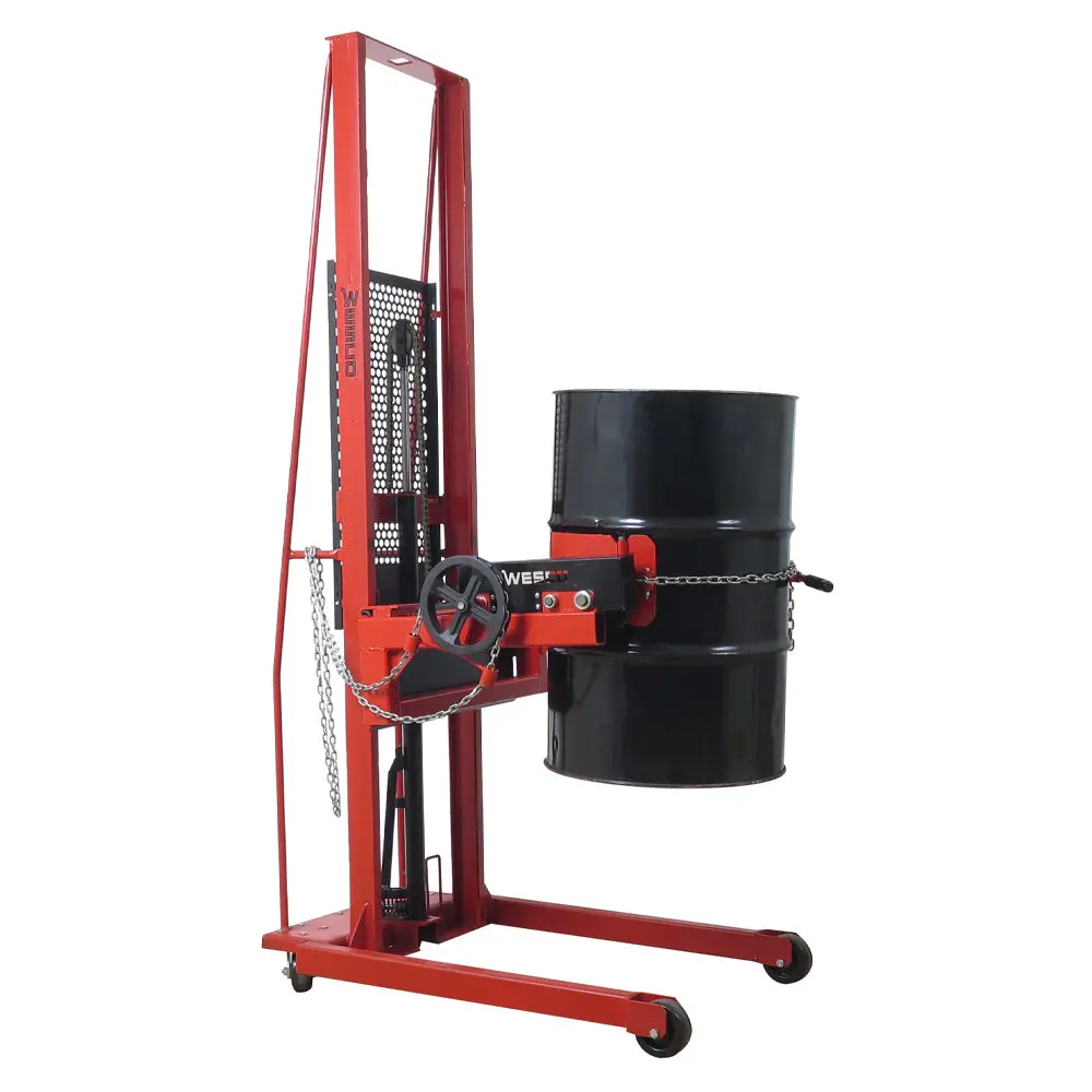 Manual Drum Rotator For Wesco Stackers, 800 Lb Capacity 1