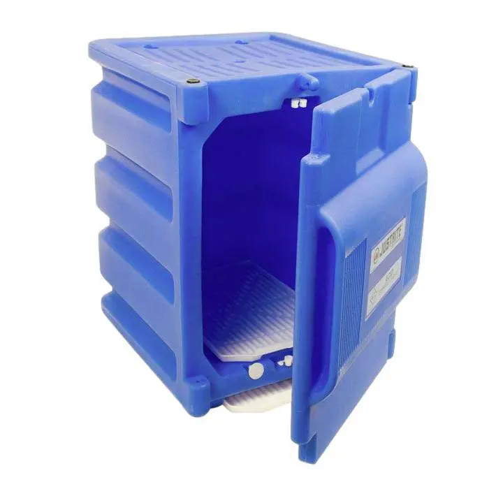Countertop Corrosives-Acid Safety Cabinet, Cap. Two 4-Liter Bottles, 1 Door, Poly 1