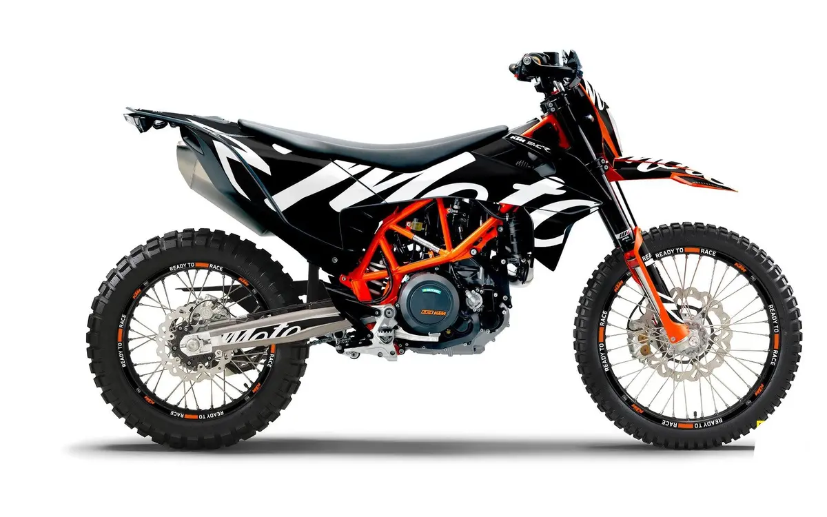 Ktm 690 Enduro Graphics - "Script" (Black) 1