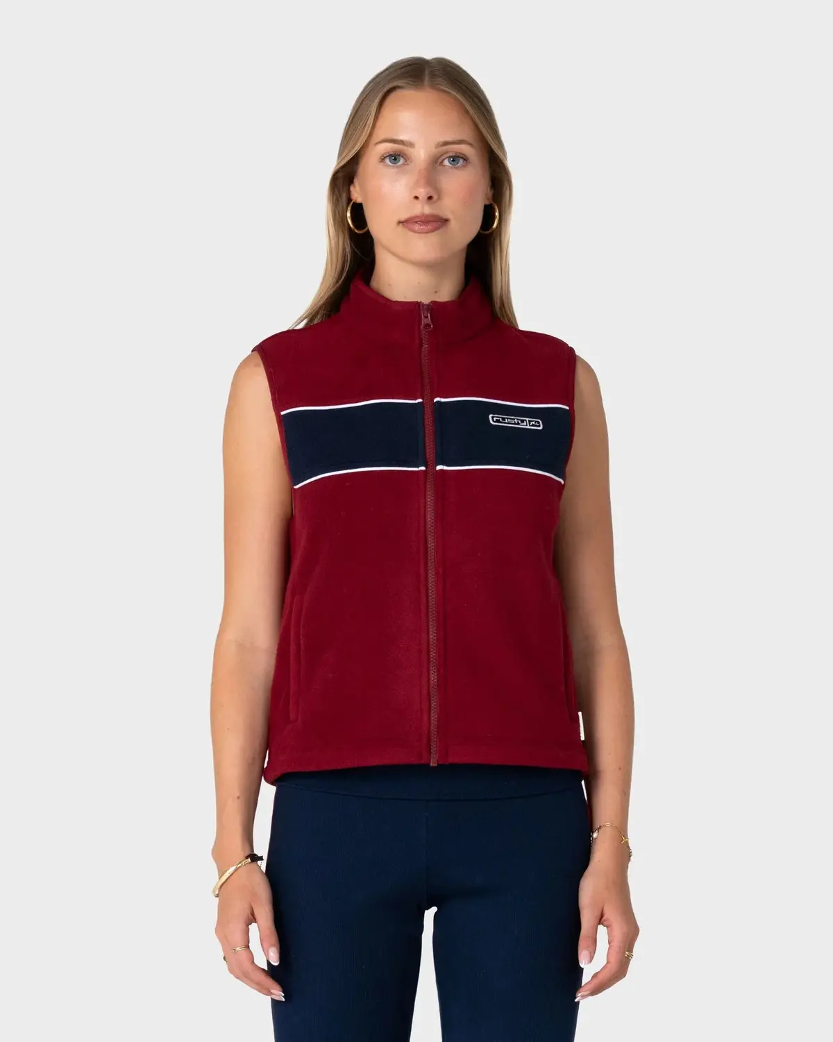 Rusty Bless Up Polar Fleece Vest 1