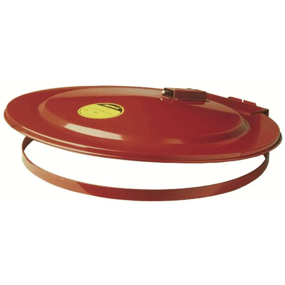 Drum Cover With Fusible Link For 55-Gallon Drum, Self-Close, Steel - 26750 1