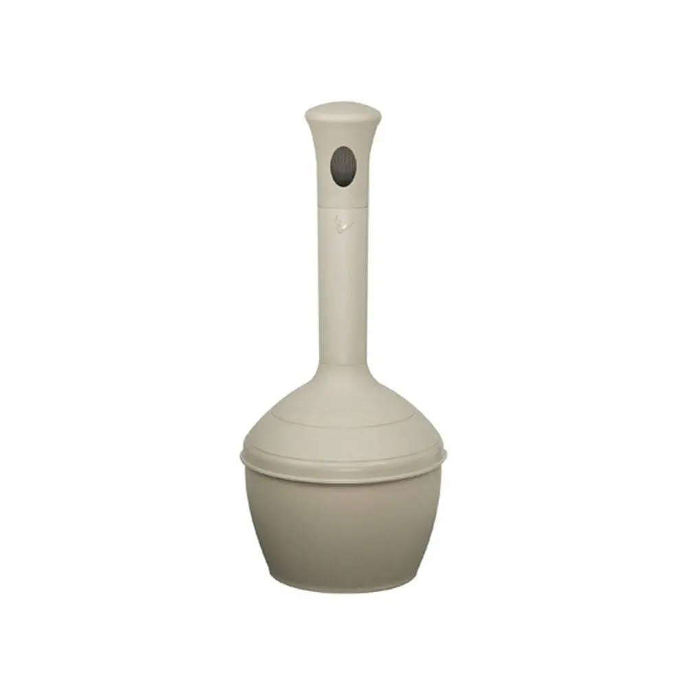 4 Gallon Plastic Outdoor Ashtray, Elite Smoker's Ceasefire, Sierra Tan - 268502 1
