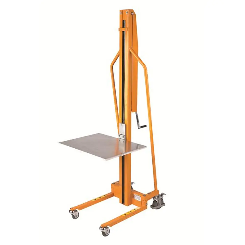 Manual Office Winch Lift With 18" X 23" Platform, 220 Lb Capacity 1