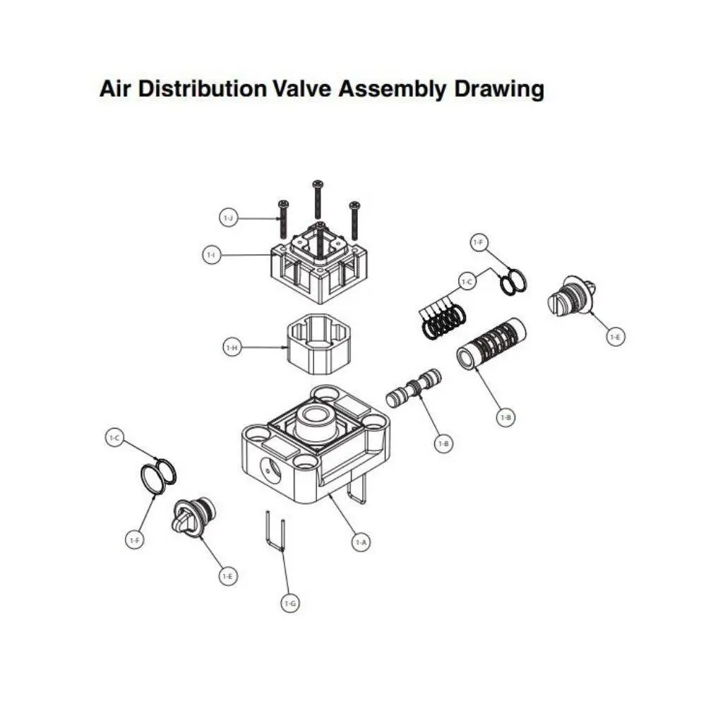 Air End Kit For Diaphragm Pump Models: 85623 & 85626 1