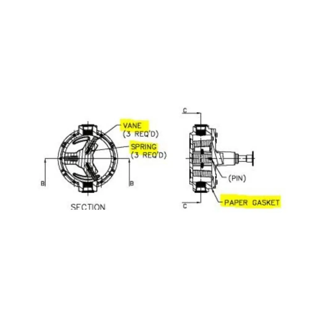 Vane Repair Kit For Rotary Pumps 1385, 1385-H, 1387 1