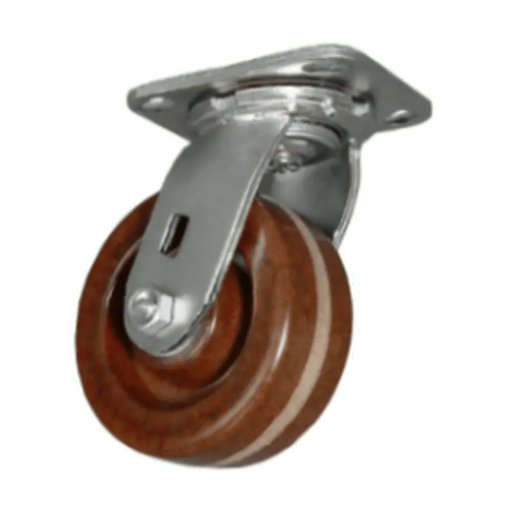 4" X 2" High Temp. Phenolic Swivel Caster (Zinc Plated) - 600 Lbs. Cap. 1