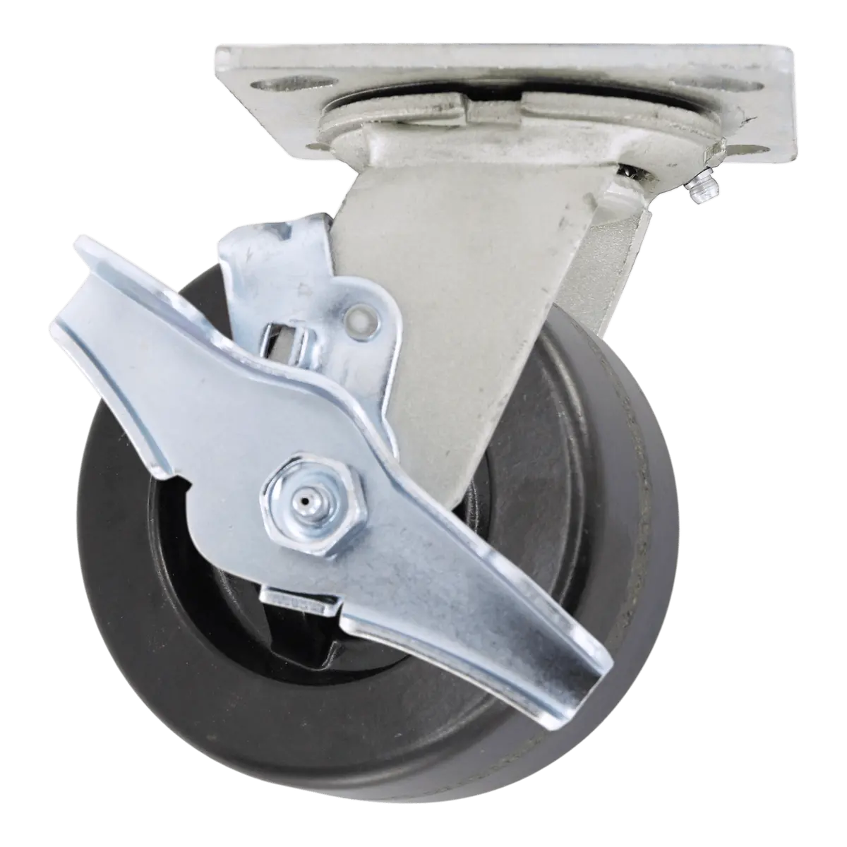 4" X 2" Phenolic Wheel Swivel Caster W/ Top Lock Brake - 800 Lbs. Capacity 1