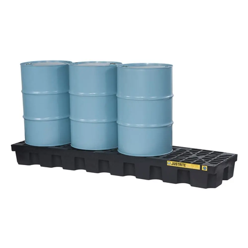 Ecopolyblend Spill Control Plt., 4 Drum In-Line, Recycled Polyethylene 1