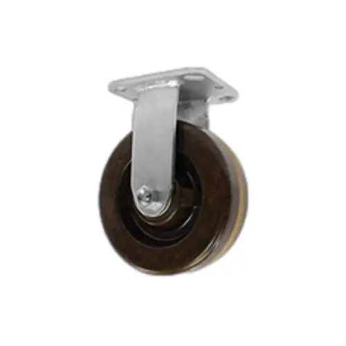 8" X 2" Phenolic Wheel Rigid Caster - 1,100 Lbs. Capacity 1