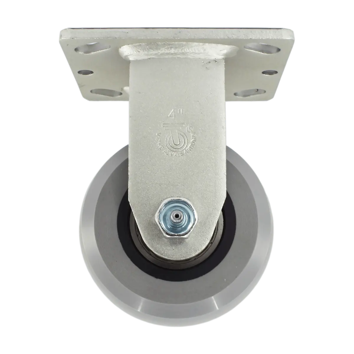 4" X 2" Ergolastomer Wheel Rigid Caster - 1000 Lbs. Capacity 1
