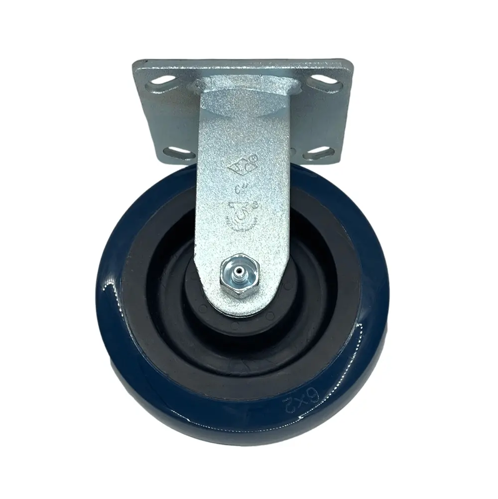 6" X 2" Poly-Pro Wheel Rigid Caster - 800 Lbs. Capacity 1