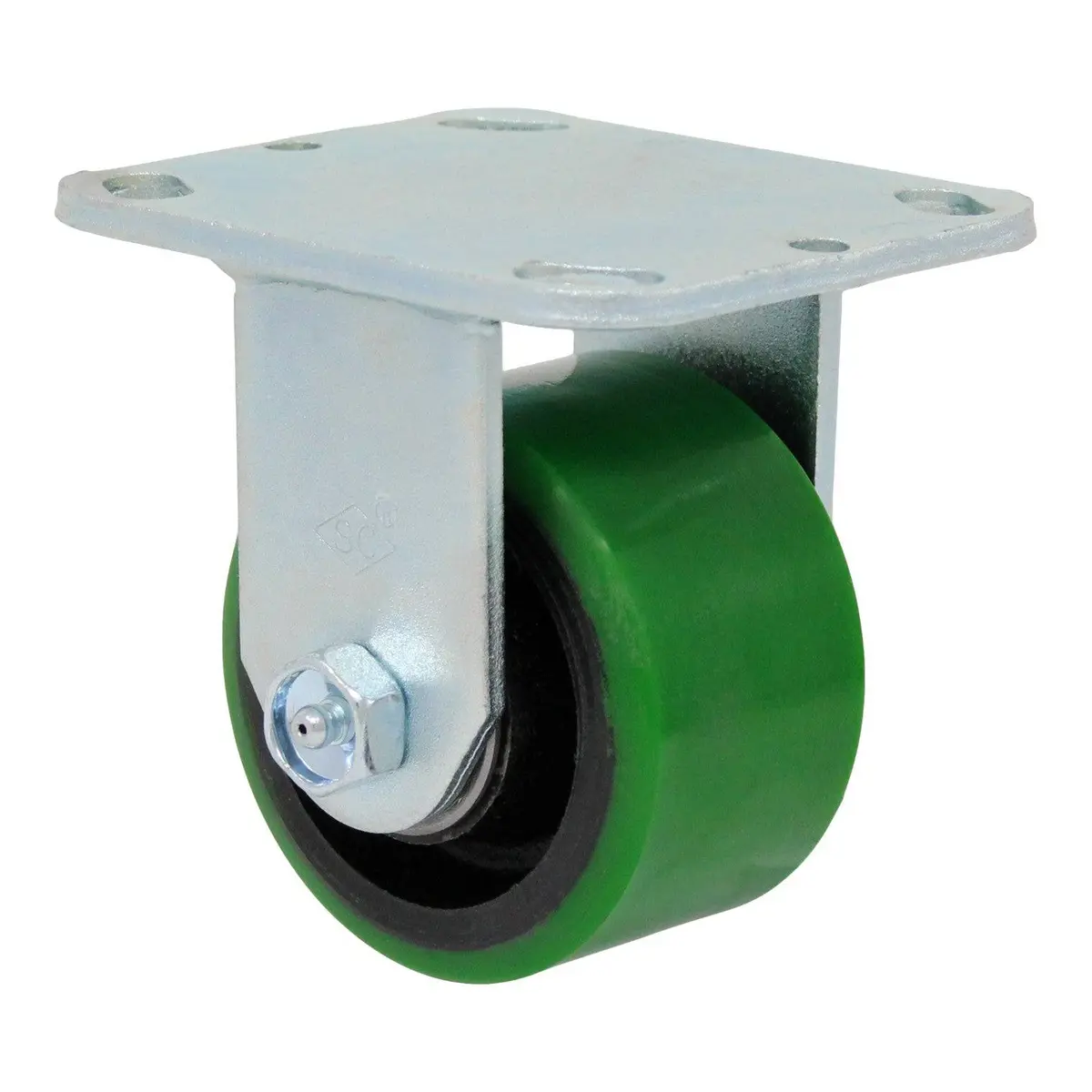 3-1/4" X 2" Polyon Cast Wheel Rigid Caster - 500 Lbs. Capacity 1